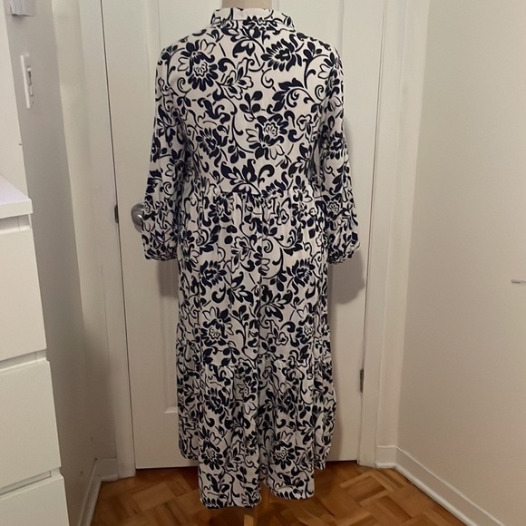 Joie Linen Floral Long Sleeve Tiered Maxi Dress - Picture 3 of 13